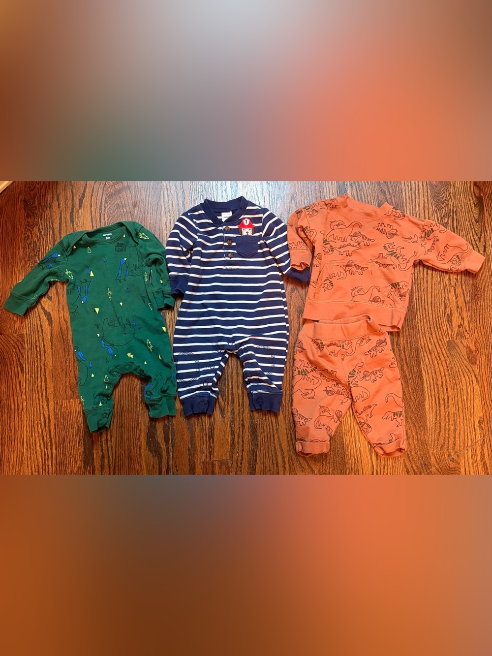 Carter's baby boy 3 outfit bundle